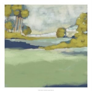 Abstracted landscape painting